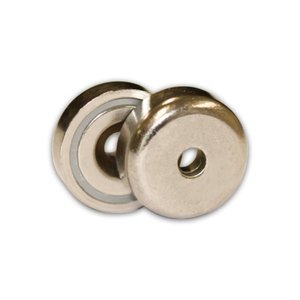 Neodymium Countersunk Pot Magnets - 20mm x 7mm | North South Pair