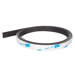 Magnetic Tape System Magnafix: Magnafix with 3M White Foam Adhesive - 12.5mm x 1.5 mm | PER METRE | Supplied As Continuous Length | PART A