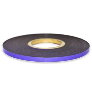 Coloured Magnetic Strips Magnetic Tape: Purple Magnetic Tape - 10mm x 0.8mm | 30m ROLL