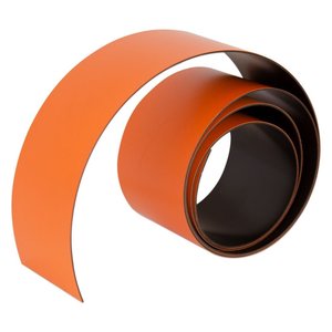 Coloured Magnetic Strips Magnetic Tape: Orange Magnetic Tape - 50mm x 0.6mm | PER METRE | Supplied As Continuous Length