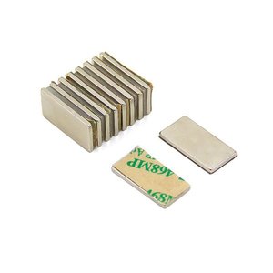 Self-Adhesive Neodymium Block Magnets - 20mm x 10mm x 1mm | SOLD PER PAIR