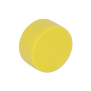 Pin Magnets: Neodymium Yellow Button Magnet - 12.7mm x 6.35mm | Thermoplastic Rubber (TPR) Coated