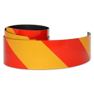 Reflective Magnetic Tape | Hi-Vis Red and Yellow | 50mm x 0.8mm | PER METRE | Su&hellip;