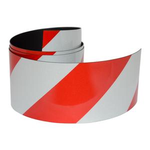 Reflective Magnetic Tape | Hi-Vis Red and White | 50mm x 0.8mm | PER METRE | Sup&hellip;