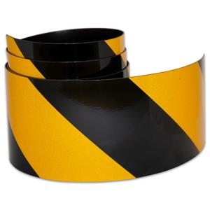 Reflective Magnetic Tape | Hi-Vis Black and Yellow | 75mm x 0.8mm | PER METRE | &hellip;