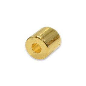 Gold Coated Magnets: Neodymium Ring Magnet - (OD)5mm x (ID)2mm x (H)5mm | Gold Coating