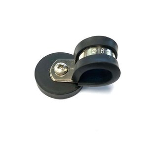 Rubber Coated Neodymium Pot Magnet - Diameter 31mm x 30mm with Rubber-lined P Clamp