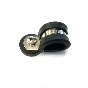 Rubber Coated Neodymium Pot Magnet - Diameter 22mm x 27mm with Rubber-lined P Clamp