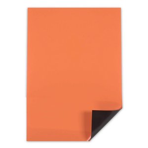Magnetic Sheeting: A4 Orange Magnetic Sheet | 297mm x 210mm | 0.8mm thick