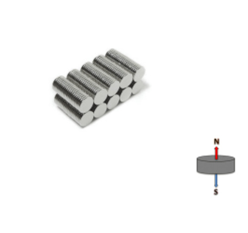 0kg 0 5kg: Neodymium Disc Magnet - 8mm x 1mm | N50