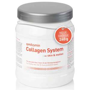 Products: amitamin® Collagen System: für Haut und Gelenke amitamin® Shop: Aminosäuren, Vitamine, Mineralstoffe