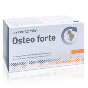 Anwendungen: Osteo forte: Kalzium, Magnesium, Vitamin D & K amitamin® Shop: Aminosäuren, Vitamine, Mineralstoffe