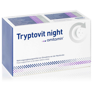 Anwendungen: amitamin® Tryptovit Night - Melatonin und Tryptophan für die Nacht amitamin® Shop: Aminosäuren, Vitamine, Mineralstoffe