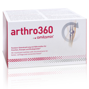 Products: amitamin® arthro360: Testsieger Gelenknahrung Apotheke amitamin® Shop: Aminosäuren, Vitamine, Mineralstoffe