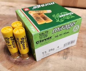 Products: 20 Gauge Hunting T3 2-3/4″ 28gm 4 (Clever Mirage)