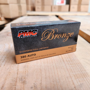 380 Auto: 380 Auto 90gr FMJ (PMC)