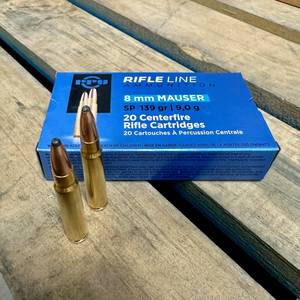 8mm Mauser - Ammo Direct: 8mm Mauser Ammo 139gr Soft Point (Prvi Partizan)