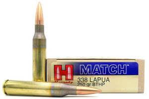 338 Lapua - Ammo Direct: 338 Lapua 250gr BTHP Match (Hornady)