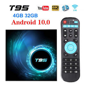 Android 10 TV Box T95 Smart TV Box - 4GB RAM, 32GB ROM, Dual-Band Wifi, Bluetoot&hellip;