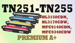 HL3170CDW Brother Toner cartridge TN251/TN255 B/C/M/Y Premium A+ compatible