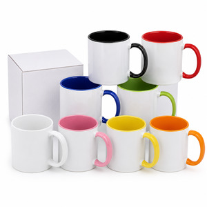 Frontpage: 11oz Coloured Inner Sublimation Mug – Each Mug Comes with White Box