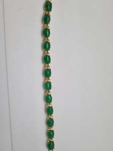 Emerald green bracelet