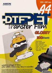 Heat Press Transfer Accessories: A4 DTF Transfer Film – 100 Glossy  PET Sheets