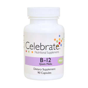 B Vitamins: B-12 Sublingual Quick Melt Tablets - 90 Count