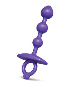 B-Vibe Butties Zip Silicone Anal Beads