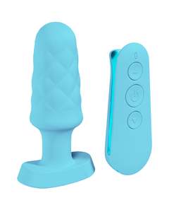 Loveline Velvet Butt Plug Blue