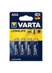 Batteries Chargers: AAA Alkaline Longlife 4 Pack