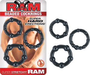 Cock Rings: RAM Beaded Cockrings