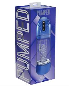 Masturbators: Pumped Sonic Pull Masturbator Blue