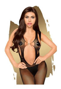 Body Stocking: Penthouse Forbidden Fruit Bodystocking 4884 Black - OS
