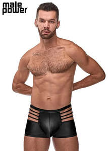 Mens Underwear: Male Power Cage Matte Black Short Black XL - 121261