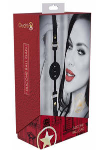 Blindfolds Gags: Ouch Milano Silicone Ball Gag