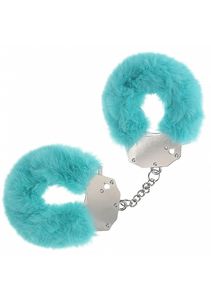 Cuffs: Ouch Fluffy Handcuffs Blue