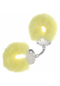 Cuffs: Ouch Fluffy Handcuffs Yellow