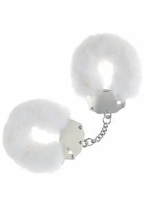 Cuffs: Ouch Fluffy Handcuffs White