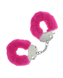 Cuffs: Ouch Fluffy Handcuffs Pink