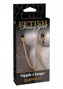 Nipple Clamps: Pipedream Gold Nipple Clamps
