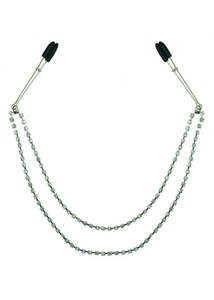 Nipple Clamps: Sportsheets Midnight Bling Nipple Clips