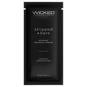 Wicked Stripped and Bare Massage Cream 10ml