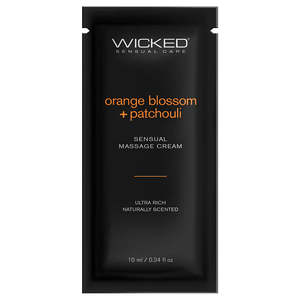Massage: Wicked Orange Blossom and Patchouli Massage Cream 10ml