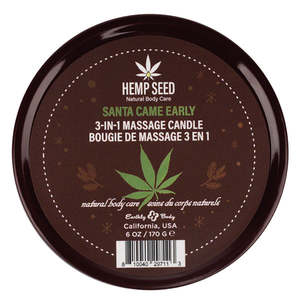 Massage: Hemp Seed Massage Candle - Santa Came Early