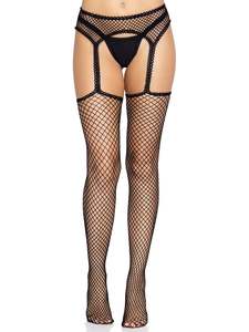 Leg Ave Scalloped trimm Garter Belt stocking - 1956
