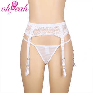 Panties: Oh Yeah Garter Panty P5201-2 - White - M