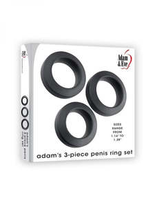 Adam Eve: Adam & Eve 3pc Ring Set