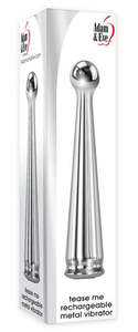 Adam Eve: Adam & Eve Tease Me Rechargeable Metal Vibrator