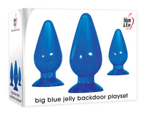 Adam Eve: Adam & Eve Big Blue Jelly Backdoor Playset